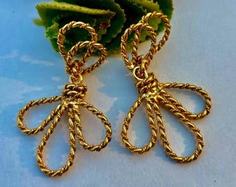 Statement Dangle Earrings: Matte Gold Disc, Lightweight Modern Jewelry