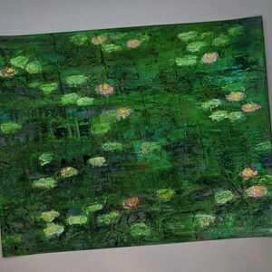 Art Print, Water lilies, Painting, Flower, Original Painting,  Summer, Flowers, House Warming, Wall Decor, Pond, Lilies, Gifts, Mother&#39;s Day