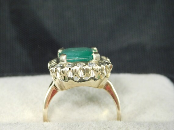 May Birthstone Custom 4.54 ct. Emerald Cut Columb… - image 5