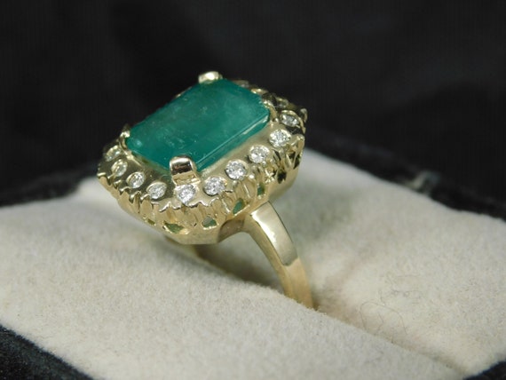 May Birthstone Custom 4.54 ct. Emerald Cut Columb… - image 7