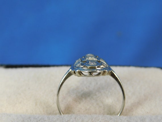 Antique 0.15 ct. Princess Style Diamond Ring 14k … - image 5