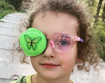 Schmetterling Augenklappe für Brille, Amblyopie Behandlung