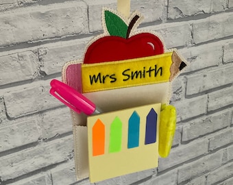 Sticky Notes Holder Personalised Name Teacher Gift