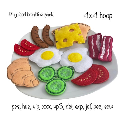 Digital Download Broccoli Felt Play Food Embroidery Machine Etsy