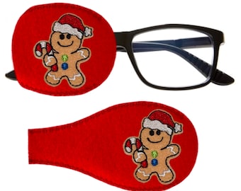 Lebkuchenmann Augenklappe für Brille, Amblyopie Lazy Eye