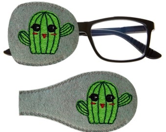 Kaktus Augenklappe für Brillen, Kinder & Erwachsene, Amblyopie Behandlung
