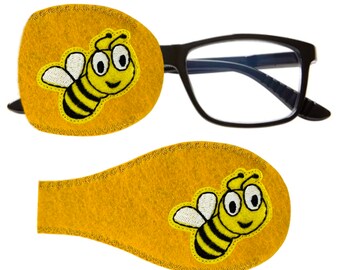 Bumble Bee Eye Patch for Glasses, Amblyopia Lazy Eye Treatment