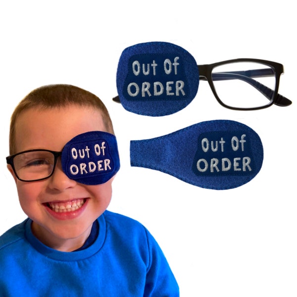 Kids and adults handmade orthoptic over glasses eye patch for lazy eye amblyopia treatment Out of order design