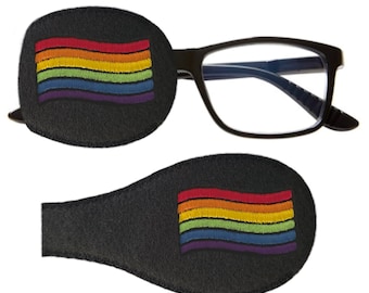 Rainbow Pride Flag Eye Patch for Glasses, Amblyopia Lazy Eye