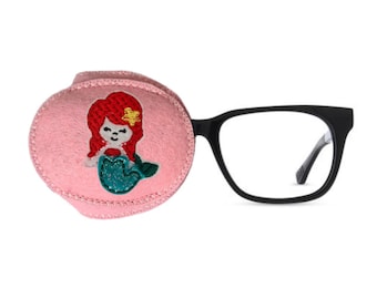 Mermaid Felt Eye Patch for Glasses, Amblyopia Treatment