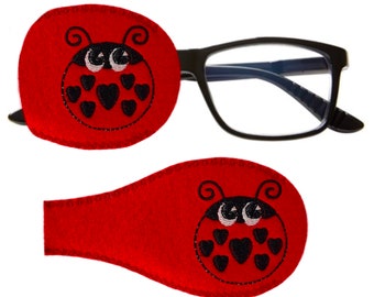 Marienkäfer Augenklappe für Brillen, Amblyopie Lazy Eye Behandlung