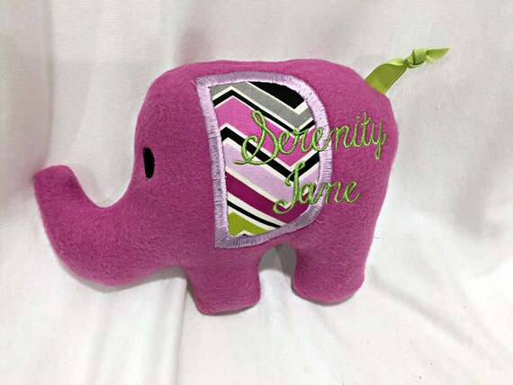 purple stuffed elephant