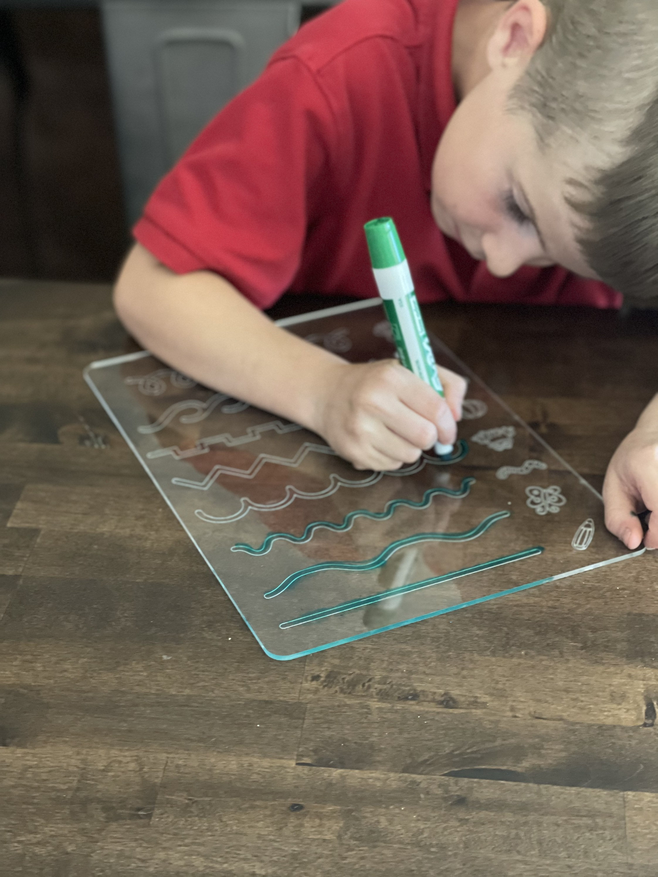 Pattern Line Exercise Tracing Toy - Dry Erase Board for Preschool ...