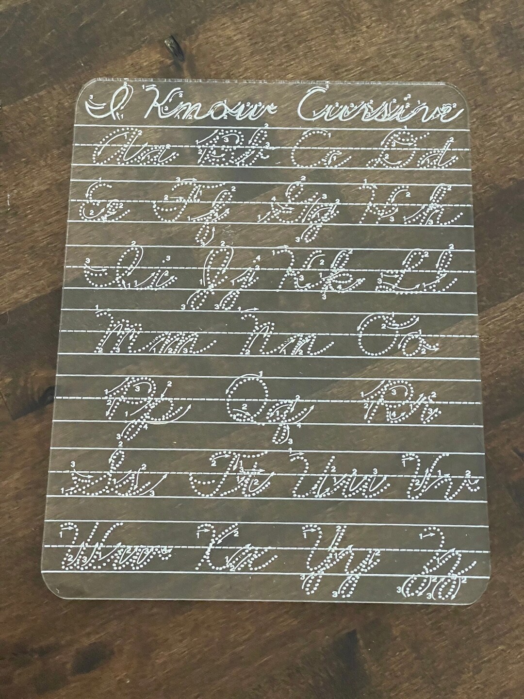 Cursive Letter Board With Arrow Directions - Learning to Write - School ...