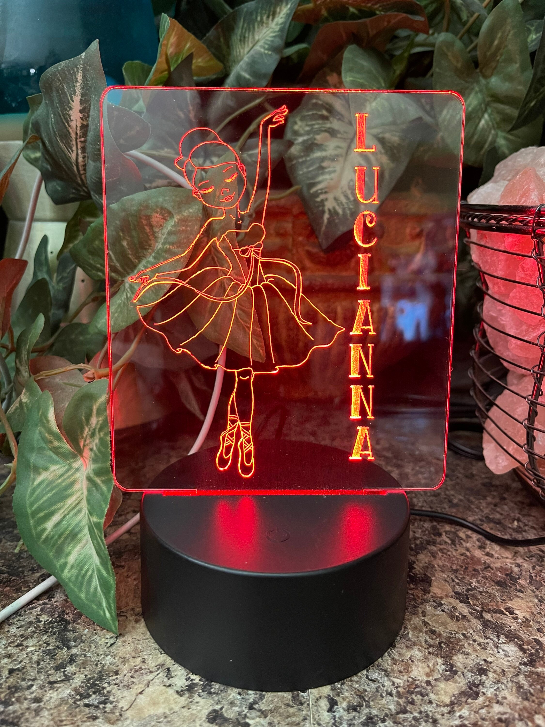 Color Changing LED Ballerina Night Light Lamp for Kids and Adults ...