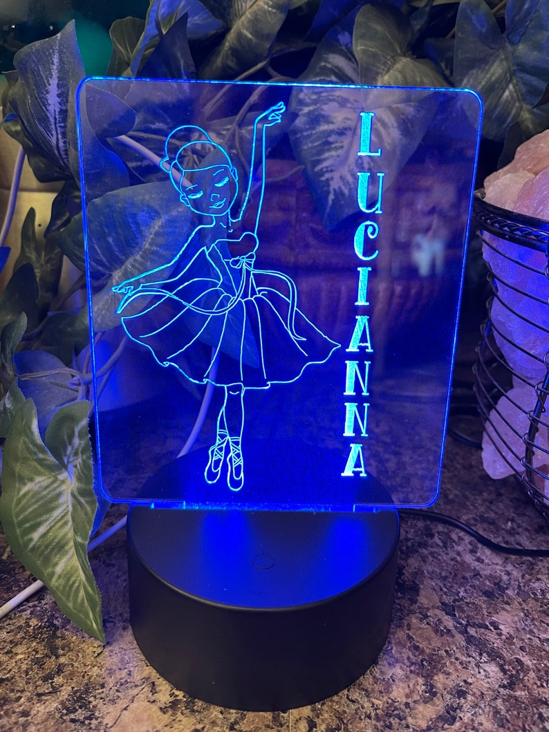 Color Changing LED Ballerina Night Light Lamp for Kids and Adults ...