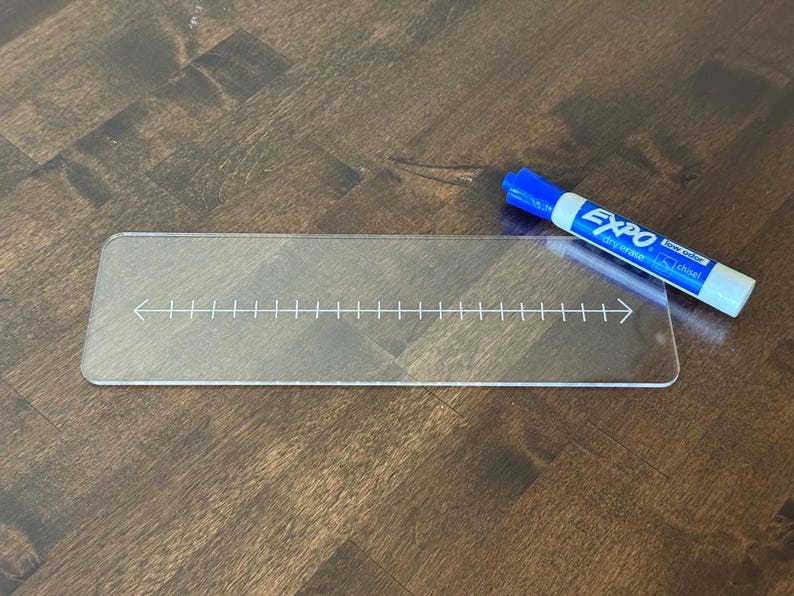 Acrylic Reusable Dry Erase Number Line for Kids | Math Manipulative for ...