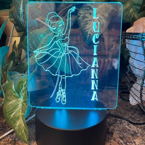 Color Changing LED Ballerina Night Light Lamp for Kids and Adults ...