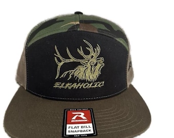 Elkaholic "ARMY" Flatbill Snapback