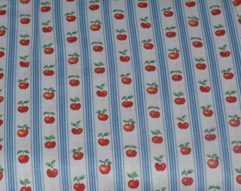100/% Cotton Fabric by Concord Fabrics Peach w//Pailsey Like Design Red//Blue