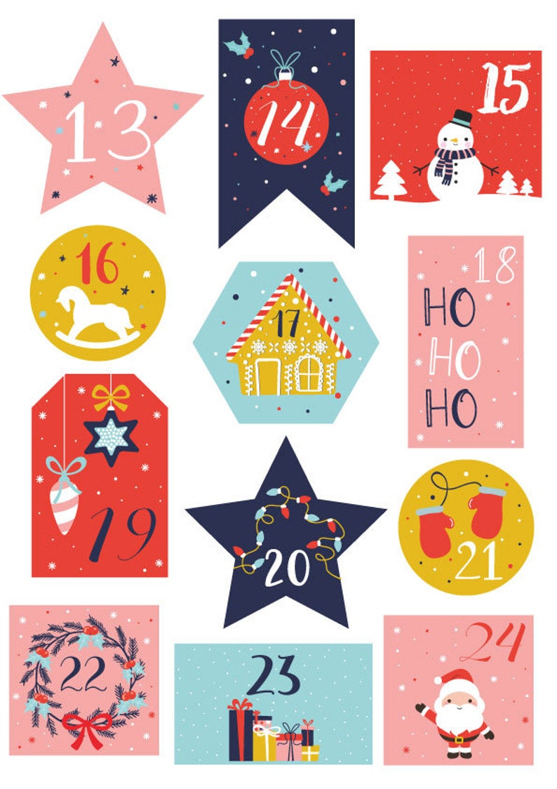 Digital Advent Calendar Etsy