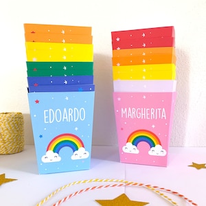 Party Kit "Arcobaleno"  - Festa di compleanno - Biglietto invito festa - Servizio Stampa su richiesta