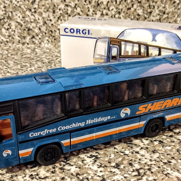 Vintage Corgi Plaxton Paramount Shearings Die Cast 1/50 Scale Bus UK Import England toy train Collectible buses transport collector auto car