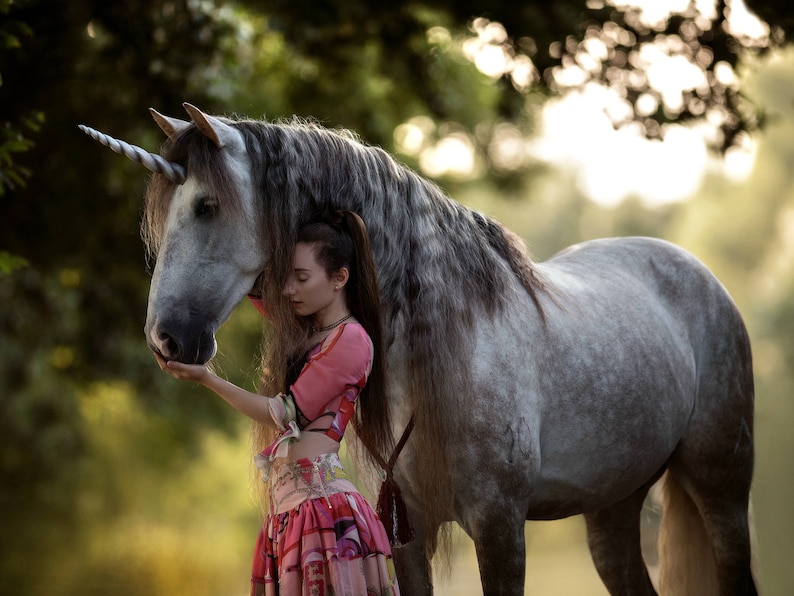 Custom made unicorn horn 30cm Einhorn horn | Etsy