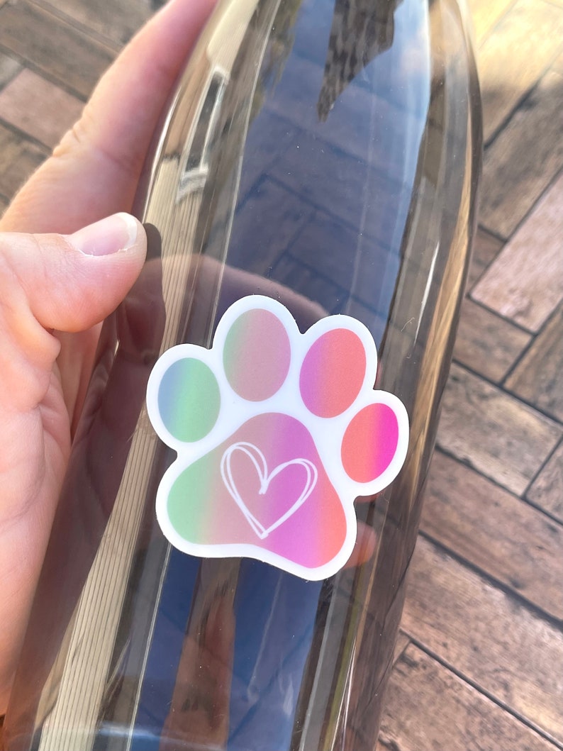 Paw Print Sticker Etsy