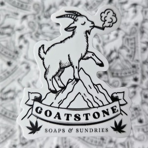 GOATSTONE 2&quot; vinyl sticker weatherproof