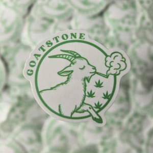 GOATSTONE 2&quot; vinyl sticker weatherproof