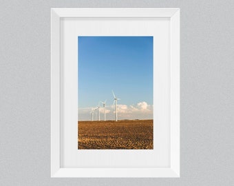 West Texas, Snyder, Wind Turbines in 5x7 Matte by TayStan Photography