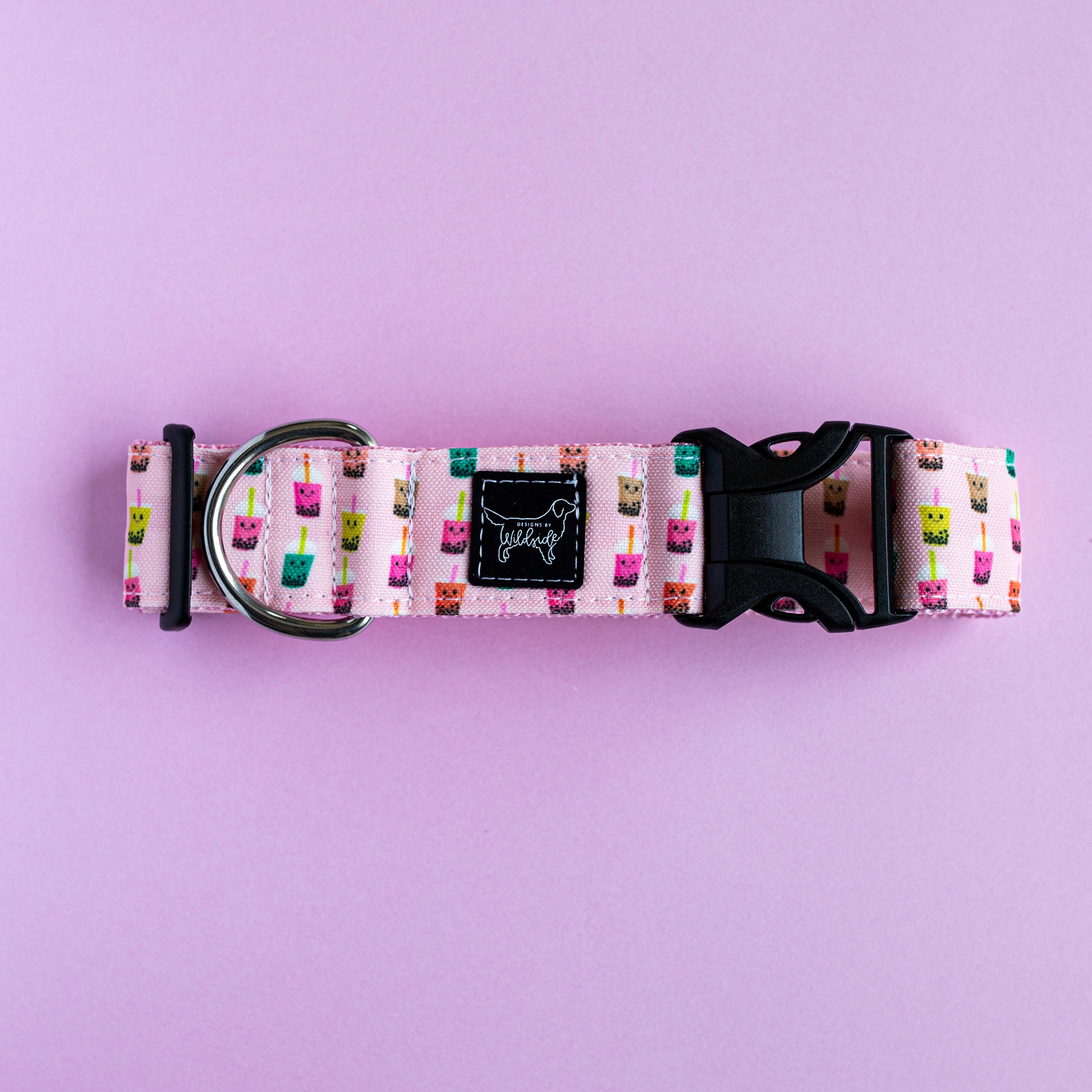 Pink Boba Dog Collar Kawaii Dog Collar Girl Dog Collar Etsy