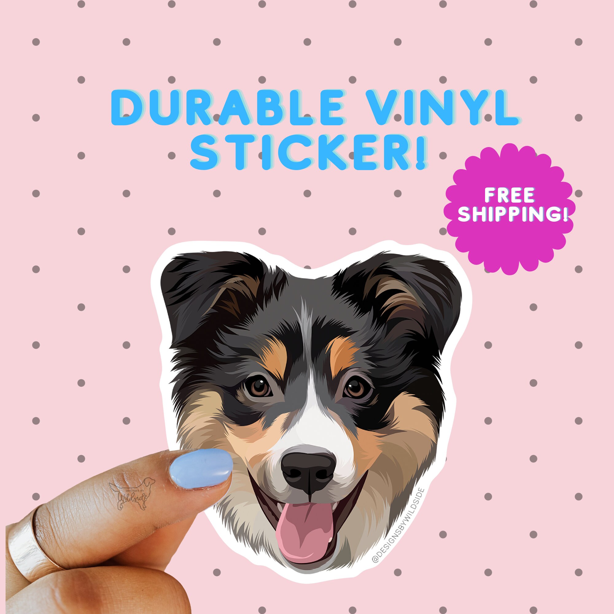 Mini Aussie Sticker Aussie StickerPuppy sticker Waterproof | Etsy