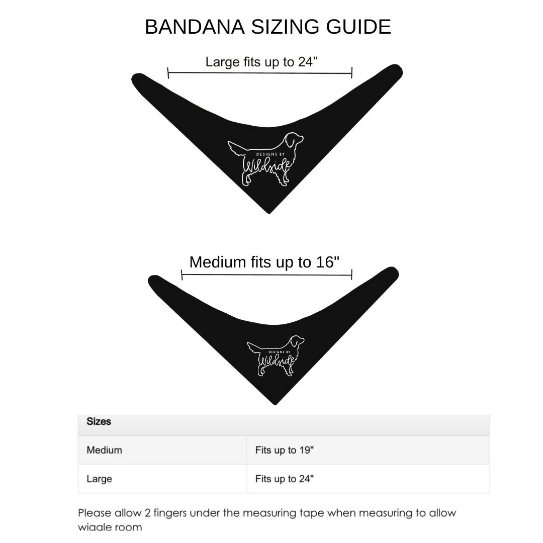 Wild Meadows Bandana Dog Bandana Large Dog Bandana Girl Etsy