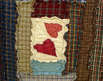 Raw Edge Log Cabin Quilt Pattern by Rosemary Makhan