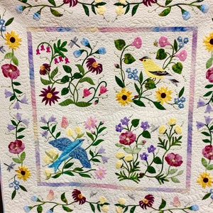 Nature's Garden Four Block Patterns by Rosemary Makhan