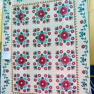 Canadiana Rose Applique Quilt Pattern image 3
