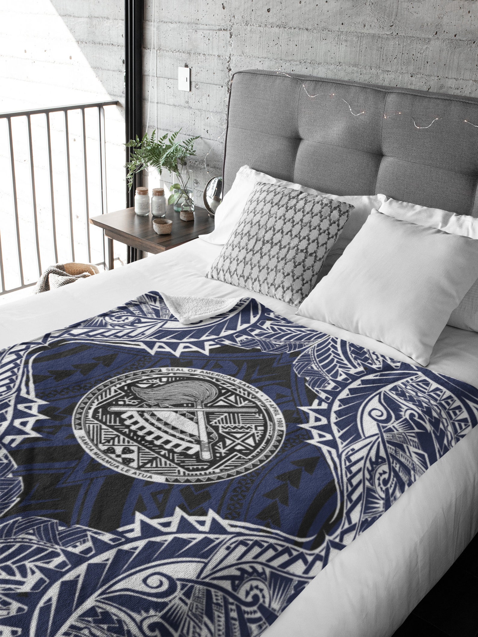 Samoan Blanket Seal Of American Samoa Blanket Samoan Gifts Etsy
