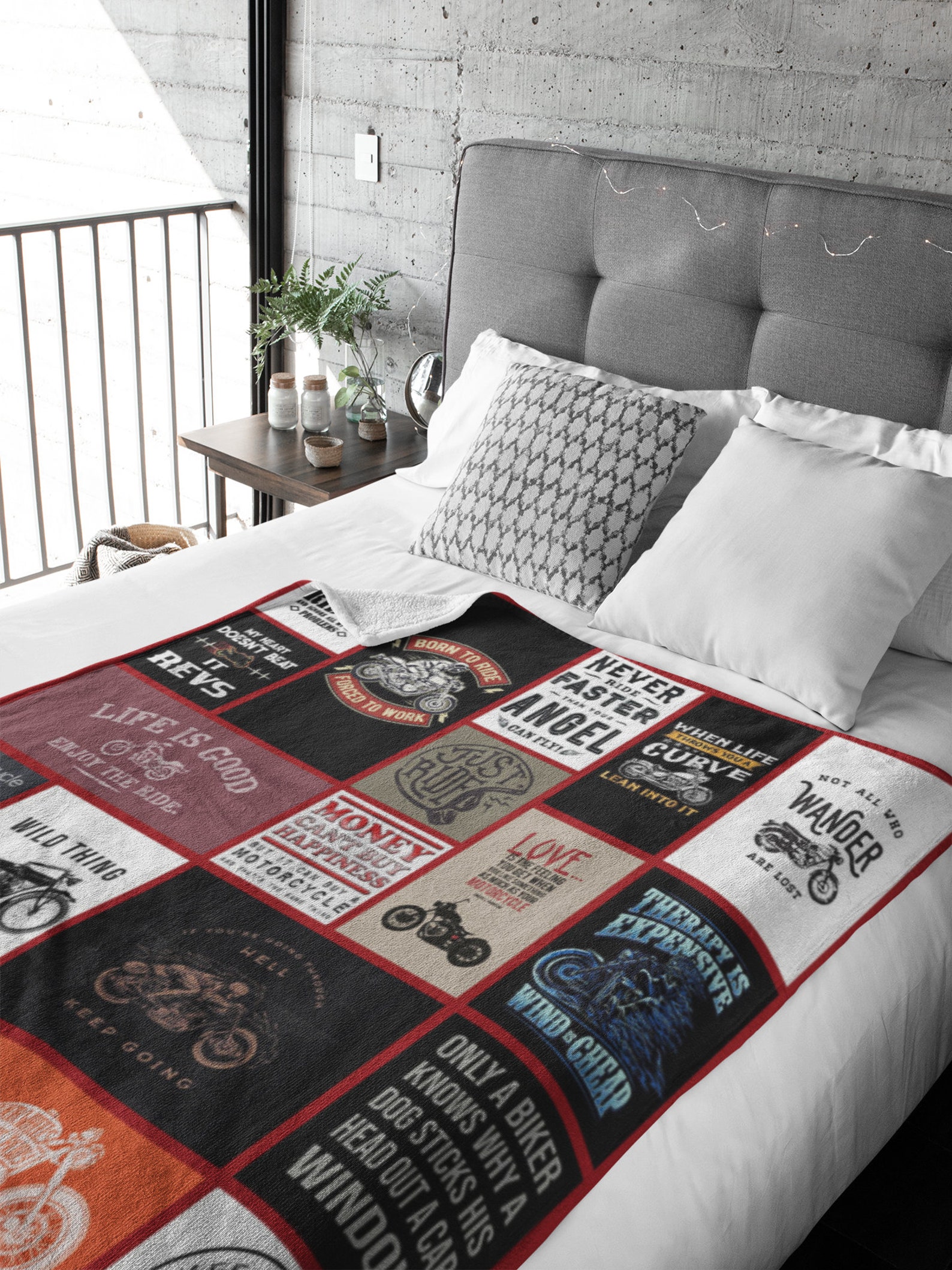 Motorcycle Blanket Biker Blanket Biker Dad Gifts Motorcycle Etsy