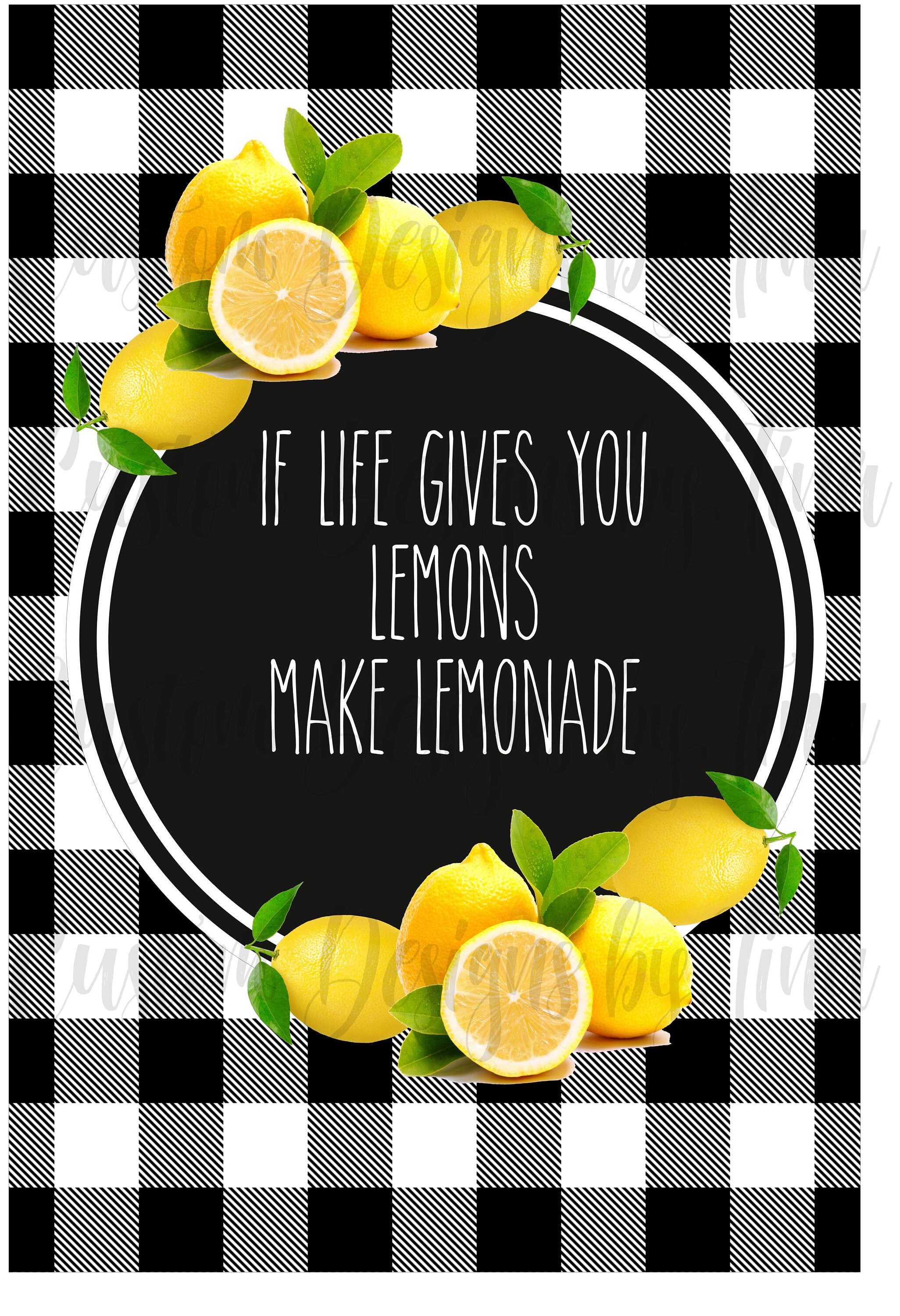 If Life Gives you Lemons make Lemonade Garden Flag Digital | Etsy