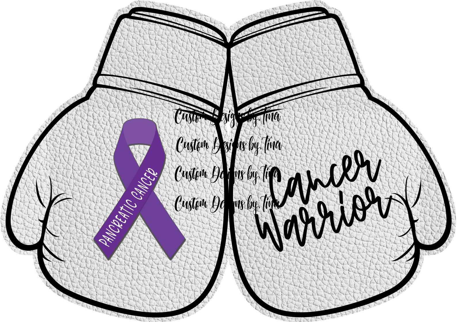 3 Designs for Cancer Fighting Support Fit Boxing Gloves Etsy