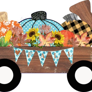Fall Pumpkin wagon with Heart fall or blank banner instant download Digital Design sublimation for mysublimationsuperstore.com wagon blank