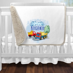 Baby boy trucks faded edge design instant download digital design for sublimation use for blankets, pillows for  - personalize