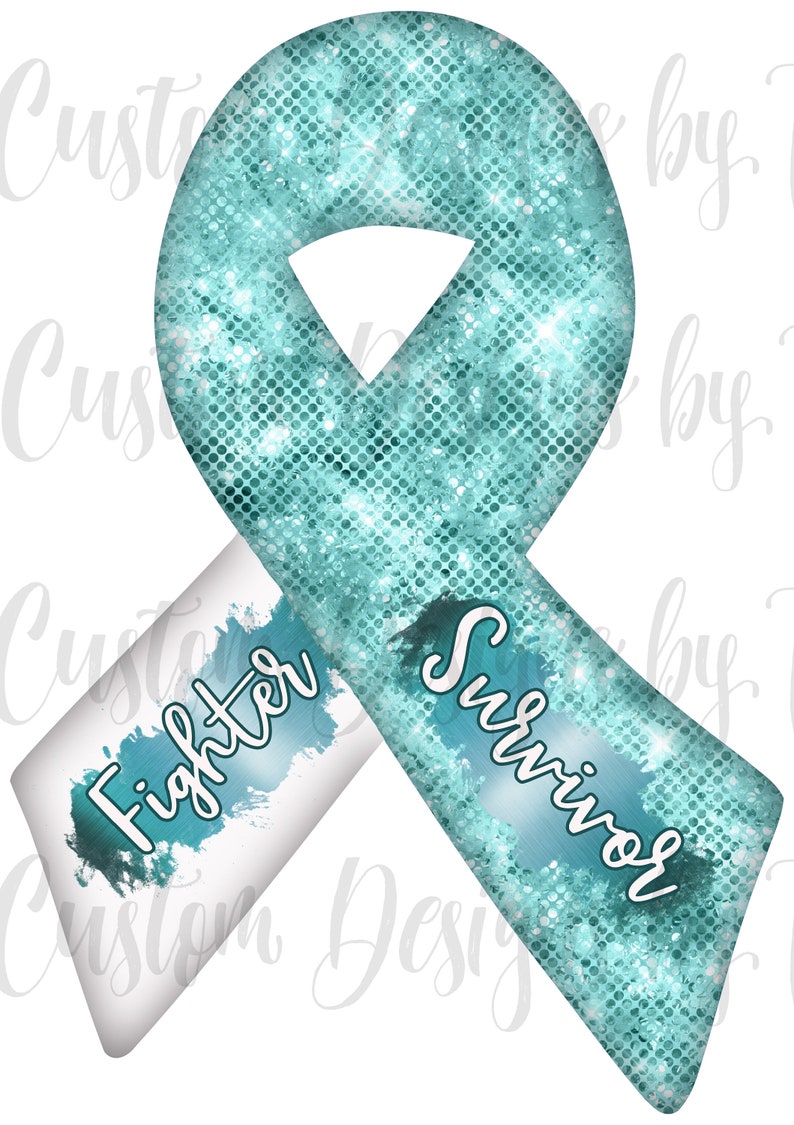 Awareness Ribbon Cervical Cancer Digital Design for Etsy
