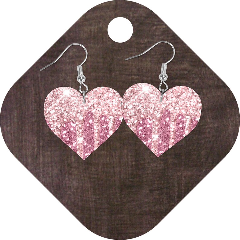 Heart Earring Bundle - 4 Digital Design Hardboard Sublimation for Out ...