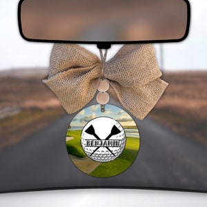 Personalize this golf design on round for keychain, magnet, car charm, door hanger instant download Digital Design for sublimation