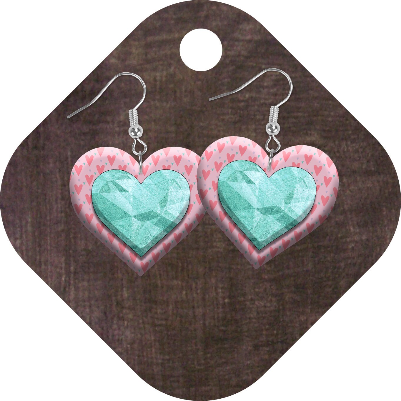Heart Earring Bundle - 4 Digital Design Hardboard Sublimation for Out ...