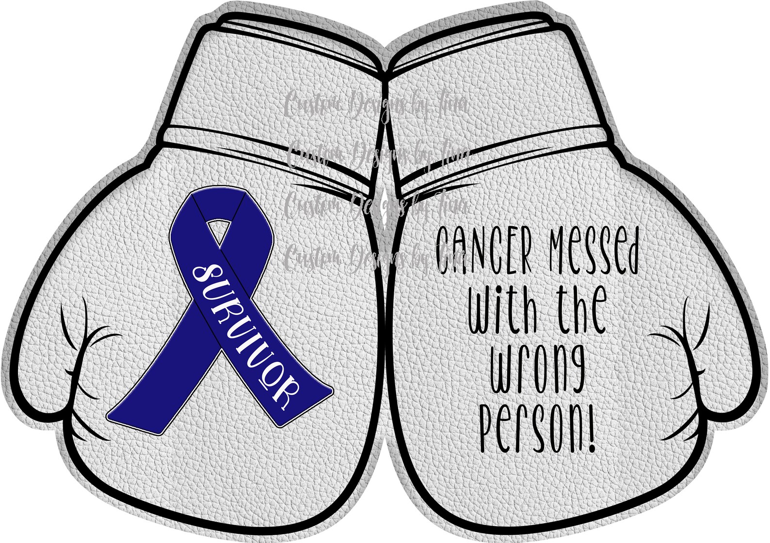 5 Design Options Boxing Gloves Surviving Cancer Instant Etsy