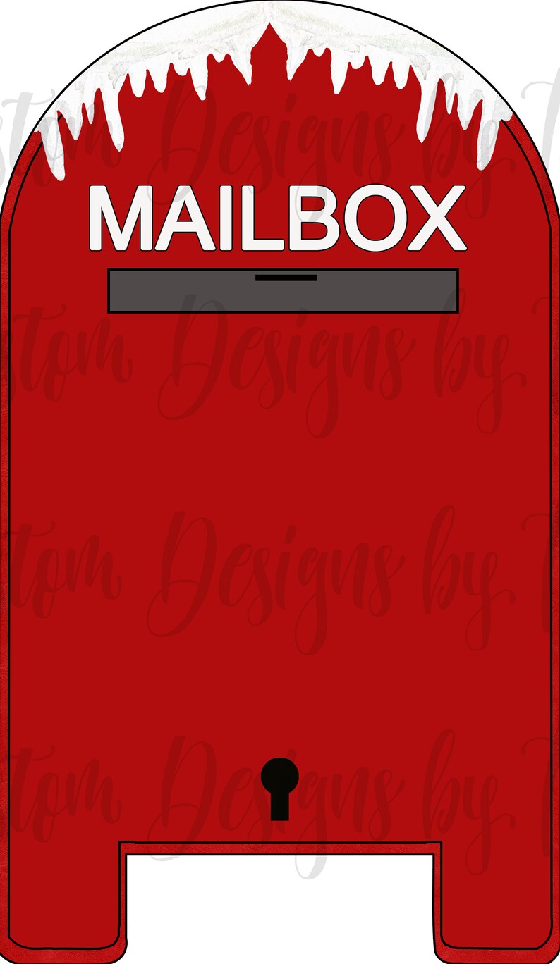 Mailbox With Square Inserts Includes 2 Designs Digital Etsy